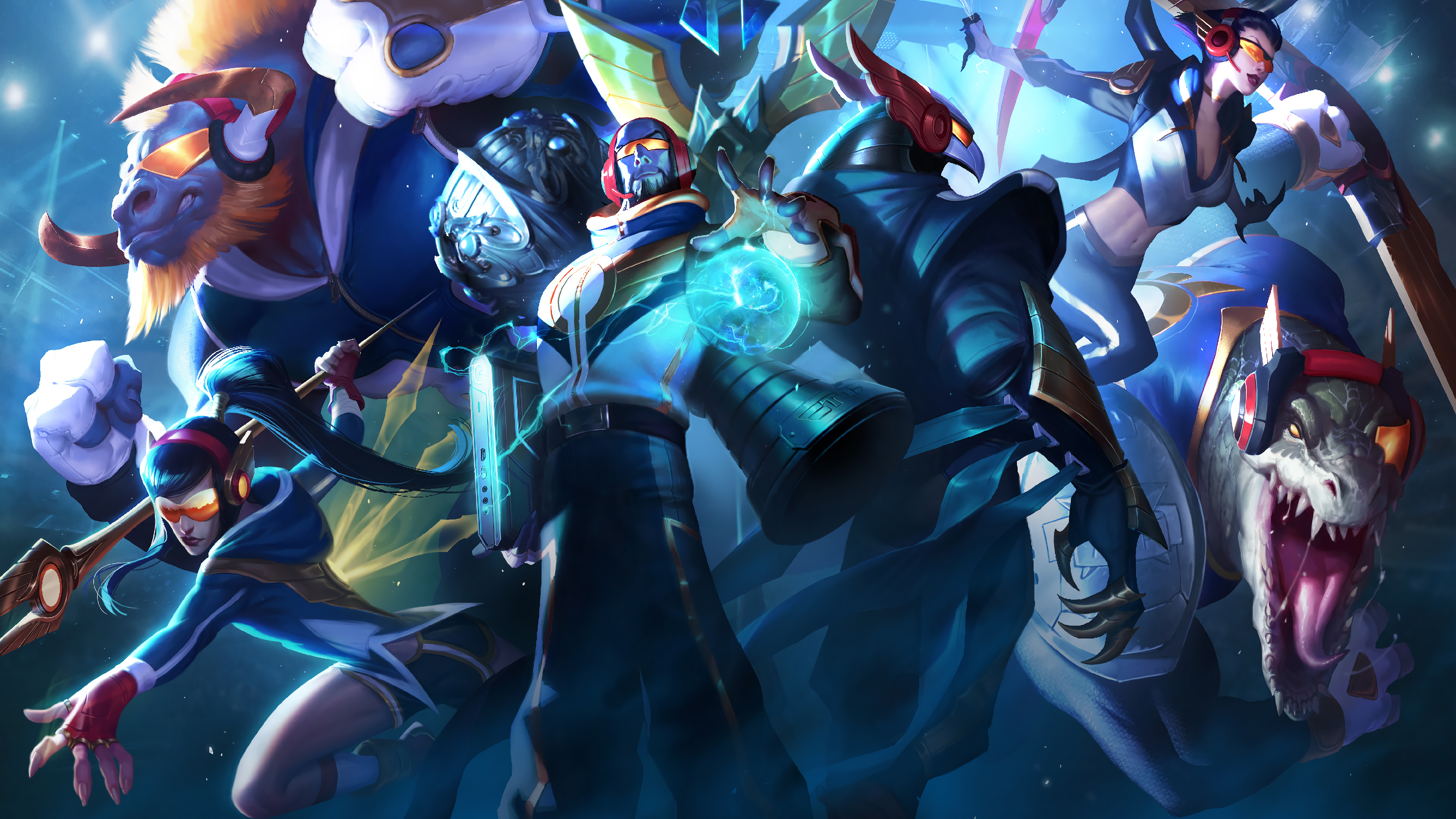 徐哥的野蛮人王喝血秀三杀，Aiming Kaisa骑脸输出。 Dplus KIA 的完美操作拉回一城。